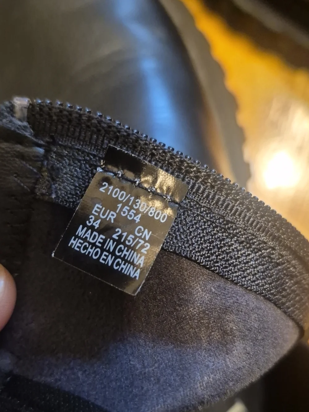 Zara Black Chuncky Platform Boots Zipper Closure